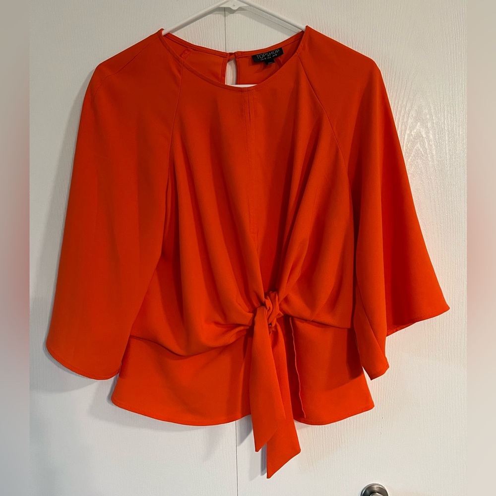 Orange blouse
